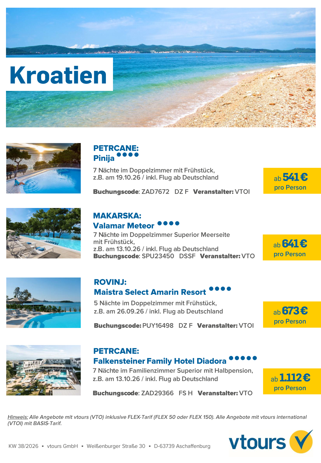 VTOURS Angebot der Woche